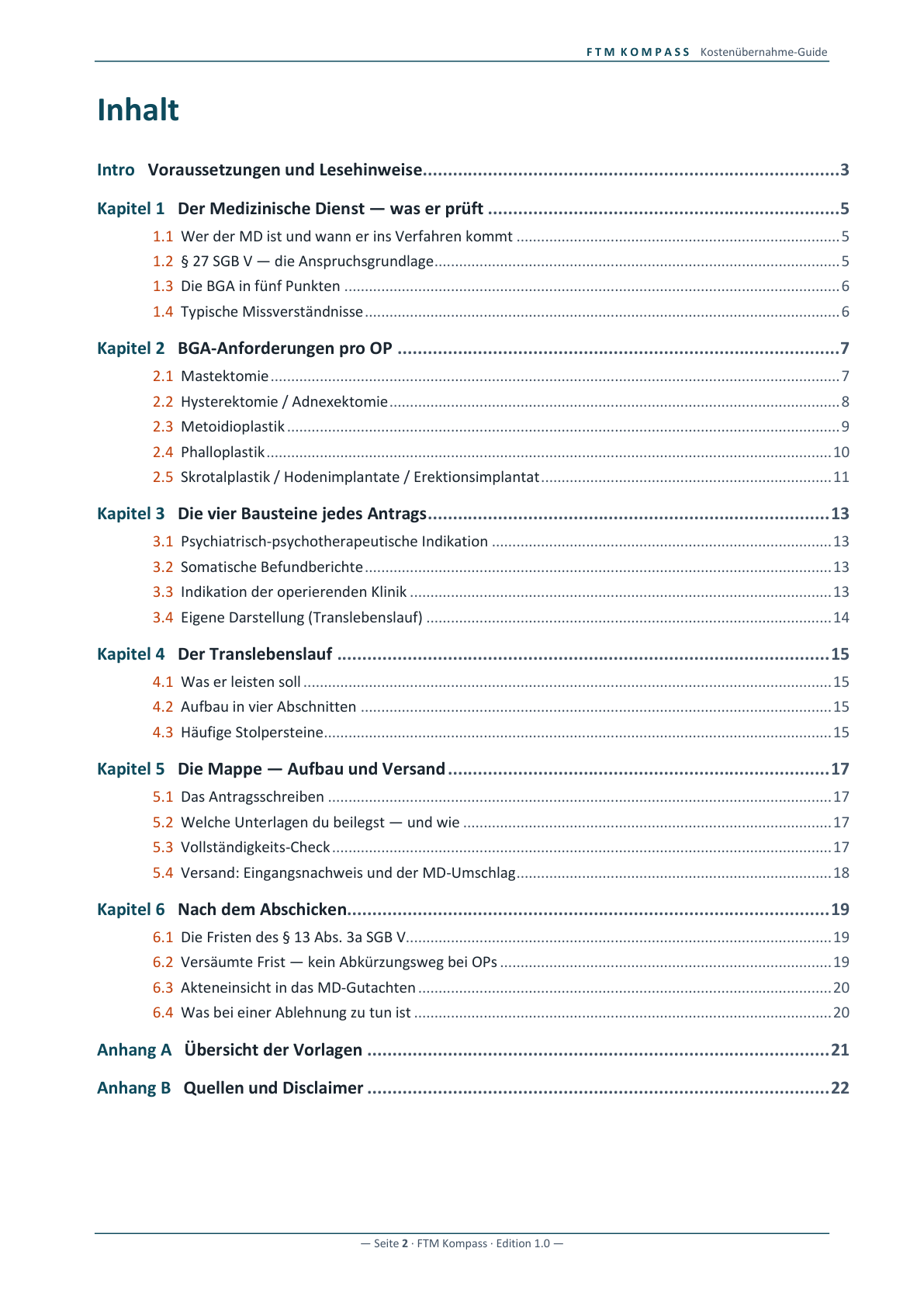 Vorschau 2 aus Kostenübernahme-Guide: Den MD-Antrag aufbauen